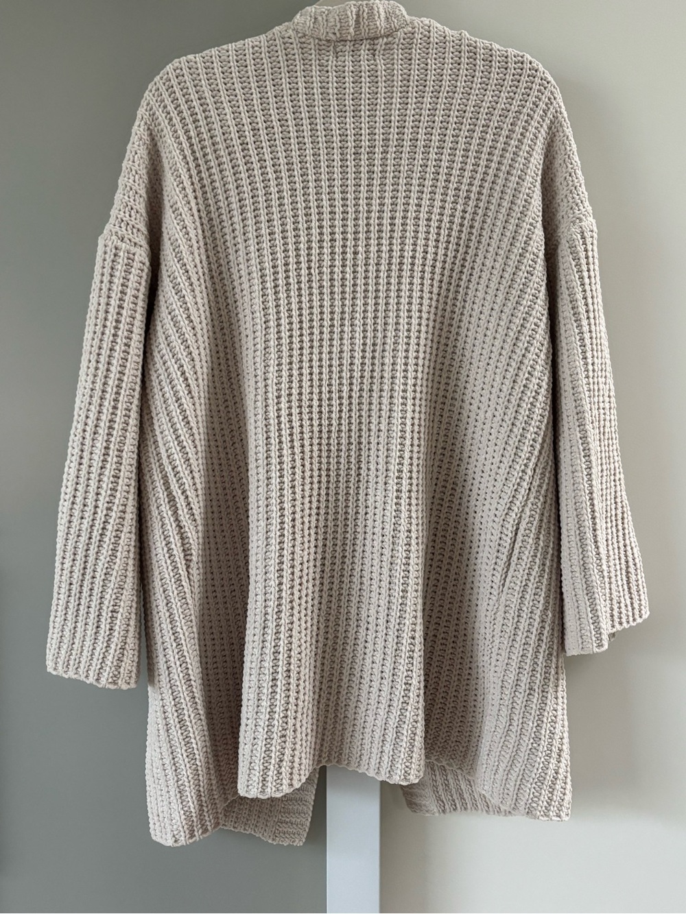 POL Open-Front Chunky Knit Cardigan in Cream - Picture 5 of 5